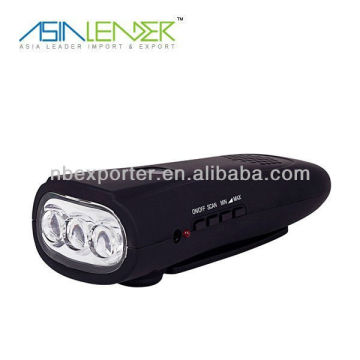 Multifunction Dynamo LED Flashlight with Radio